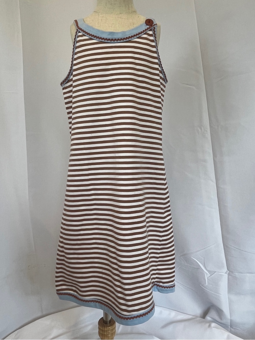 Chez Belle Striped Dress Sz 10